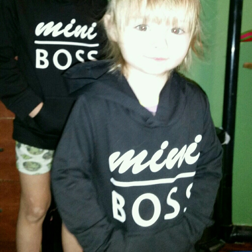 🆕Mini Boss Hoodie, In Black or White